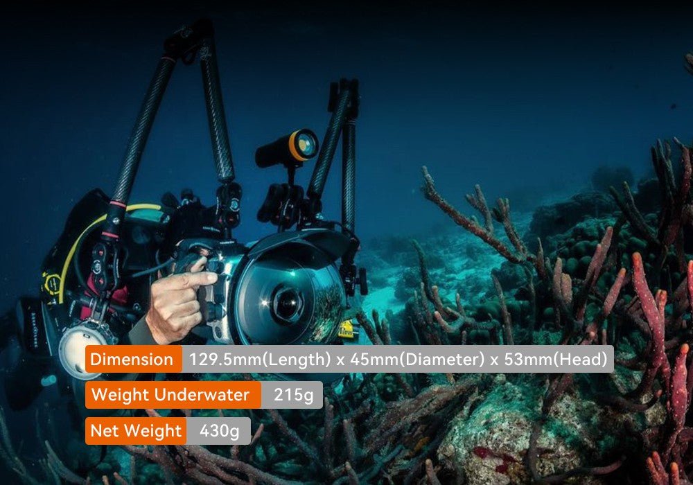 Orcatorch D900V Underwater Dive Light/ Torch - 2200 Lumens - Infinity DiveOrcatorch D900V Underwater Dive Light/ Torch - 2200 LumensOrcatorch