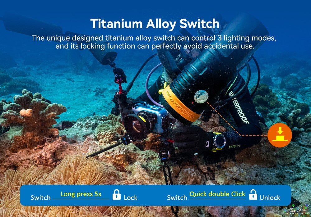 Orcatorch D910V Underwater Dive Light/ Torch - 5000 Lumens - Infinity DiveOrcatorch D910V Underwater Dive Light/ Torch - 5000 LumensOrcatorch