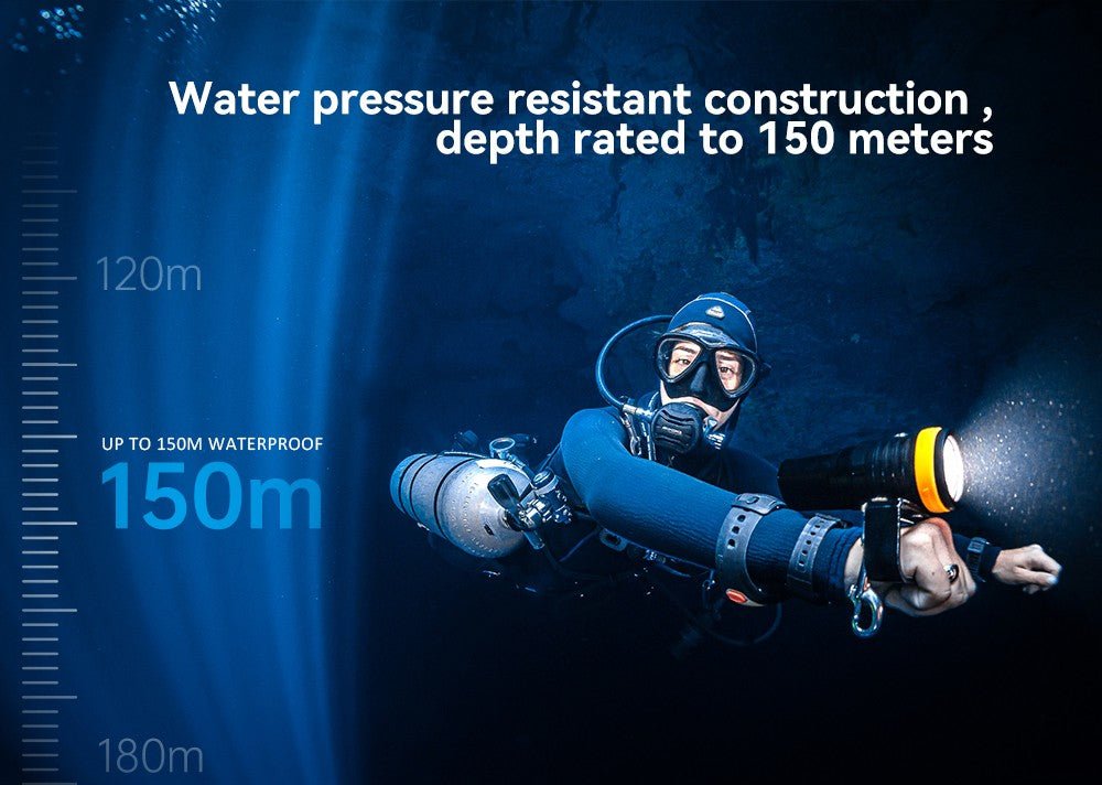 Orcatorch D910V Underwater Dive Light/ Torch - 5000 Lumens - Infinity DiveOrcatorch D910V Underwater Dive Light/ Torch - 5000 LumensOrcatorch