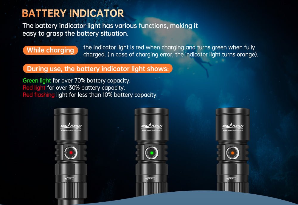 Orcatorch DC710 Underwater Dive Light/ Torch - 3000 Lumens - Infinity DiveOrcatorch DC710 Underwater Dive Light/ Torch - 3000 LumensOrcatorch