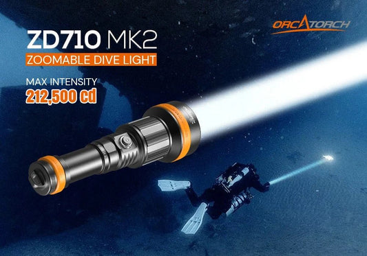 Orcatorch ZD710 MK2 Dive Light - Infinity DiveOrcatorch ZD710 MK2 Dive LightOrcatorch
