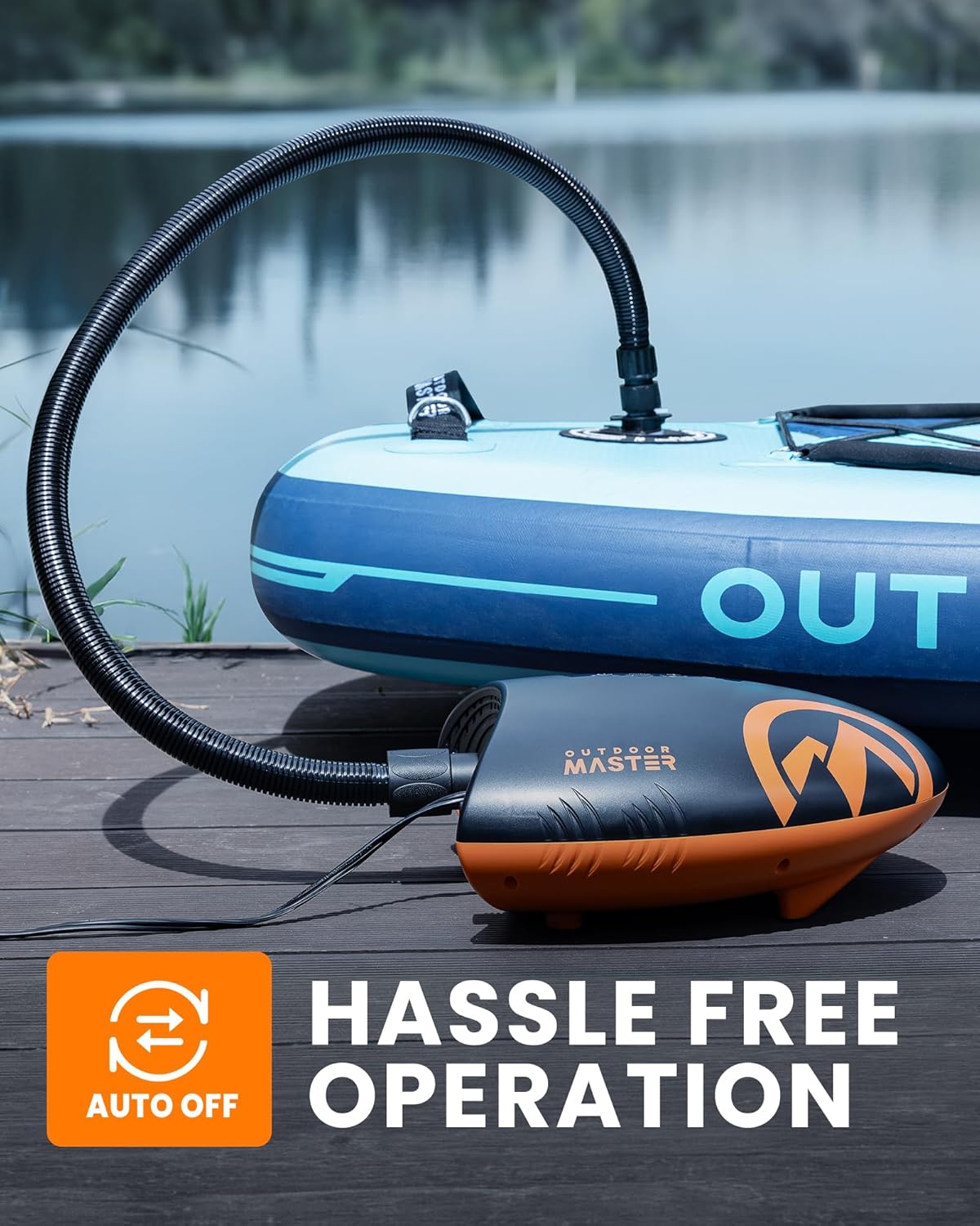 Outdoor Master 20PSI High Pressure SUP Air Pump Shark for SUP or Boats - 2nd Generation - Infinity DiveOutdoor Master 20PSI High Pressure SUP Air Pump Shark for SUP or Boats - 2nd GenerationOutdoor Master