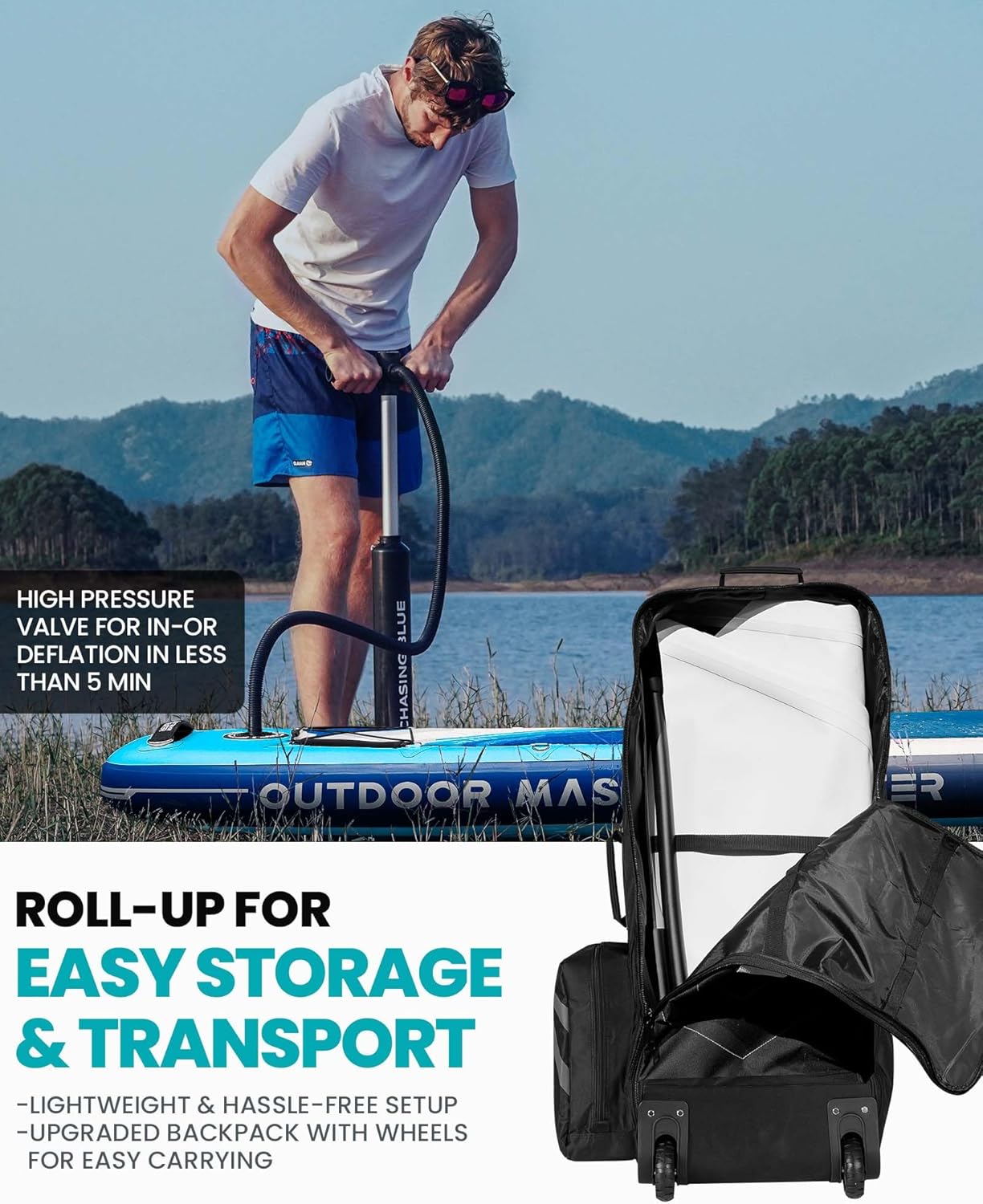 Outdoor Master Inflatable SUP Board - Infinity DiveOutdoor Master Inflatable SUP BoardOutdoor Master