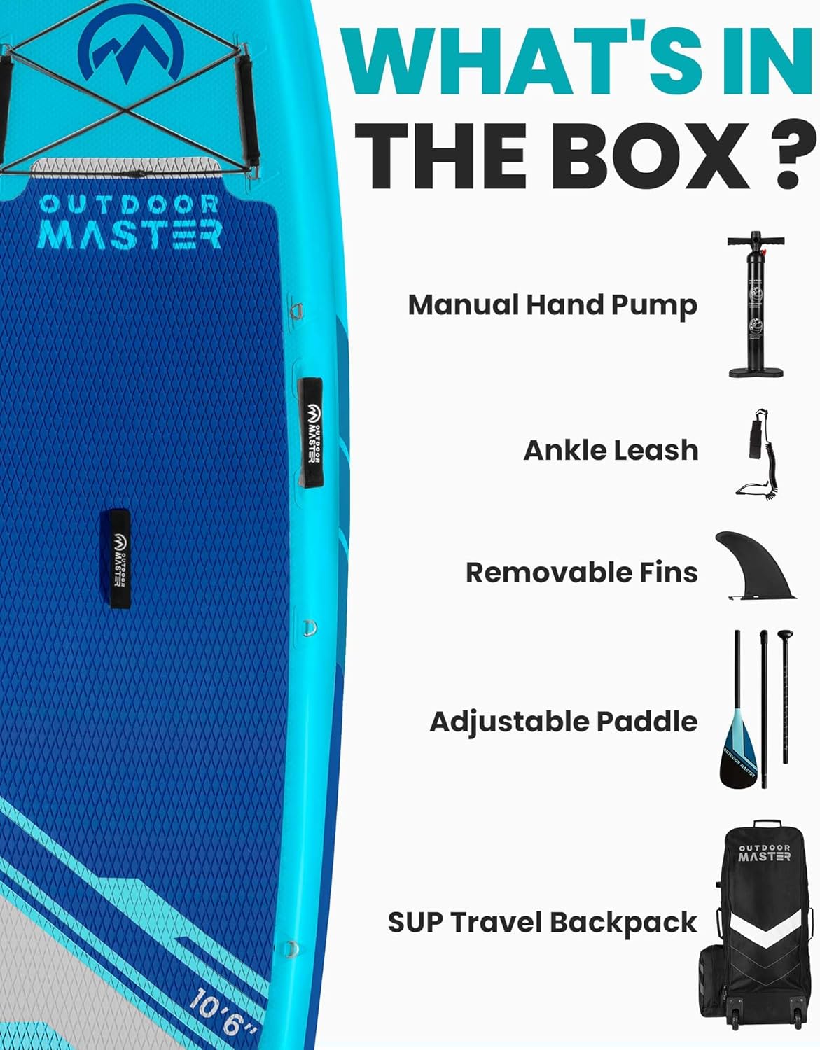 Outdoor Master Inflatable SUP Board - Infinity DiveOutdoor Master Inflatable SUP BoardOutdoor Master
