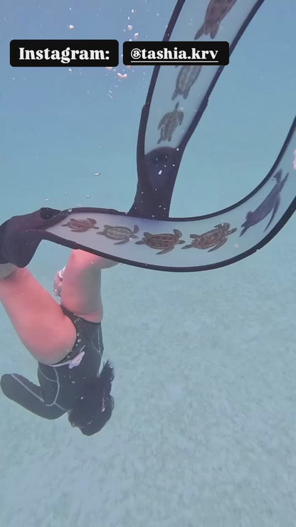 Divermon Turtle Free Diving Fins Blades - Composite Soft