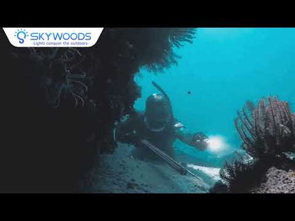 Skywoods D6 Lite USB Charge Dive Torch - 2000 Lumens