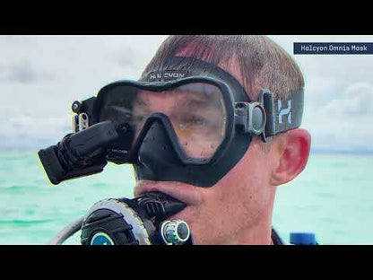 Halcyon Omnis Dive Mask with Optional Elastic Strap