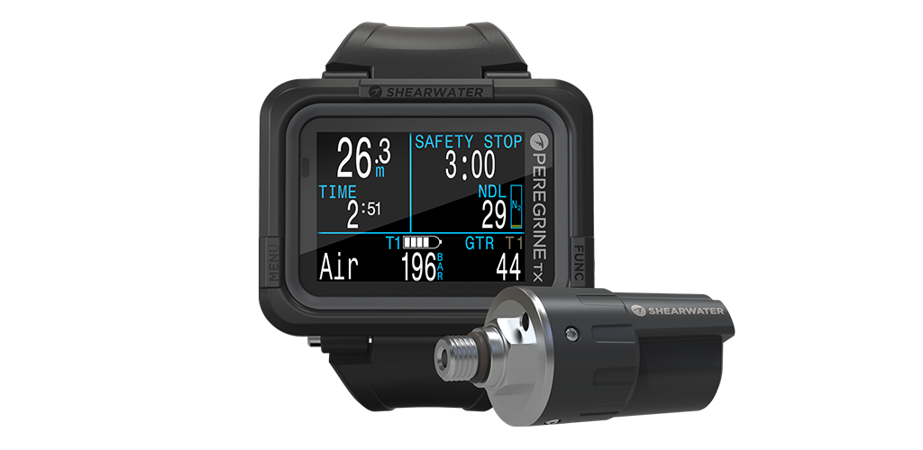 Shearwater Peregrine TX Dive Computer with Optional Swift Transmitter