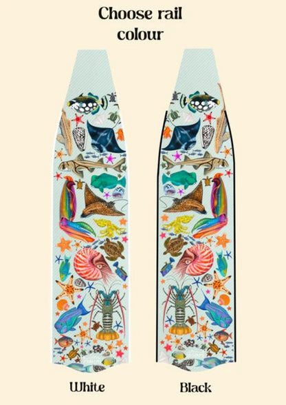 Divermon Rainbow Free Diving Fin Blades - Infinity DiveDivermon Rainbow Free Diving Fin BladesDivermon