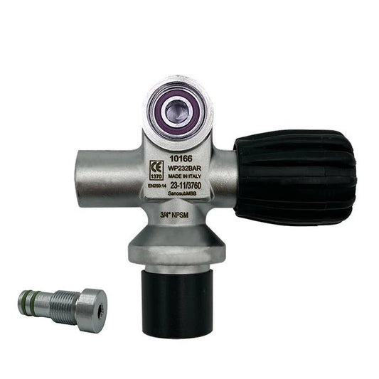 Sanosub 232 Bar DIN/Yoke Manifold Valve (RHS & LHS Options) - Infinity DiveSanosub 232 Bar DIN/Yoke Manifold Valve (RHS & LHS Options)San - o - sub
