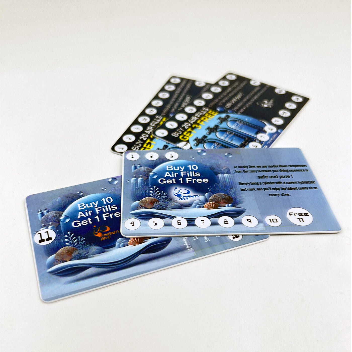 Scuba Dive Air Tank/ Cylinder fills Card - Infinity DiveScuba Dive Air Tank/ Cylinder fills CardInfinityDive