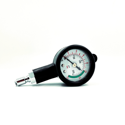 Mini scuba intermediate pressure gauge for BCD hose connection and regulator testing