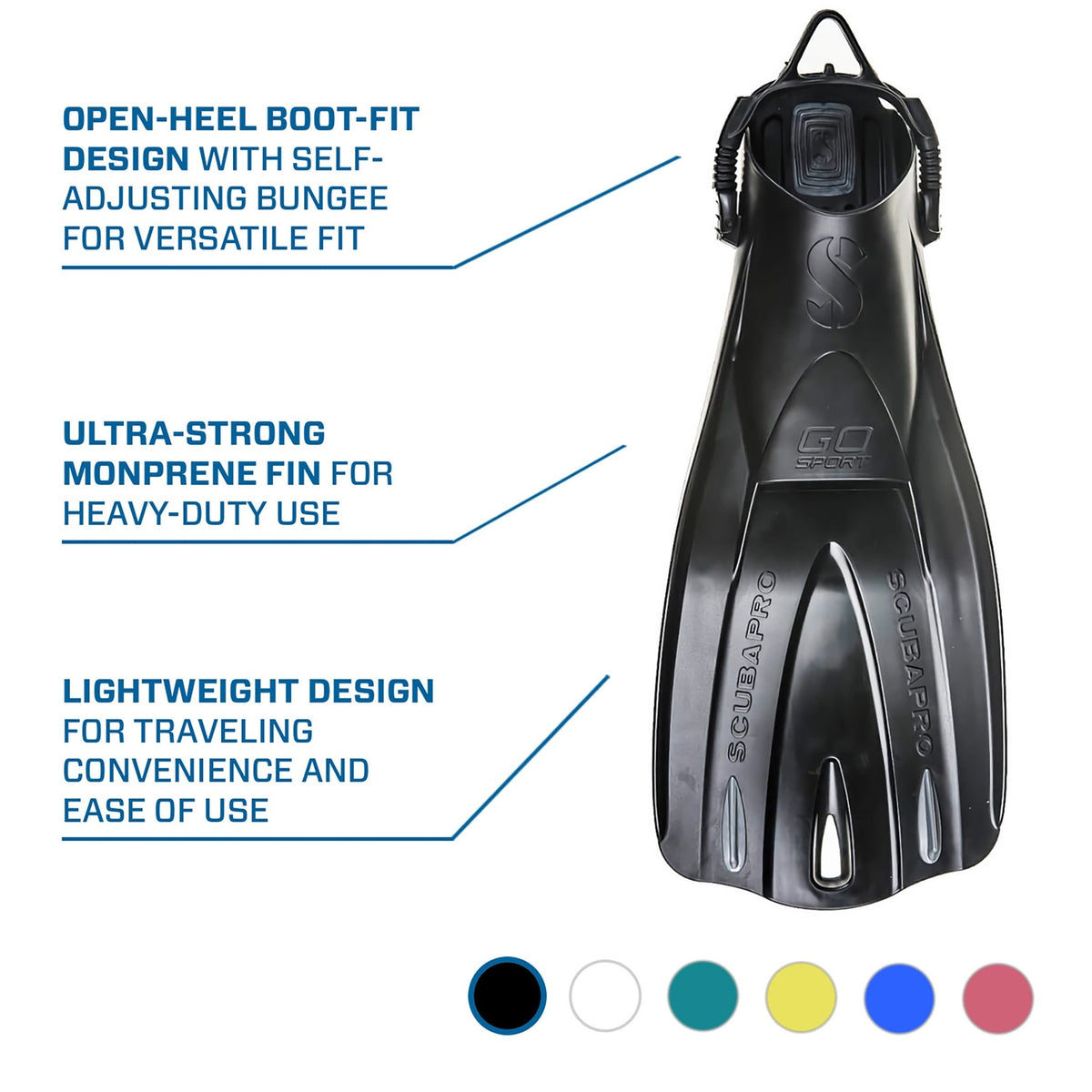 Scubapro Go Sport Fins - Black - Infinity DiveScubapro Go Sport Fins - BlackScubapro