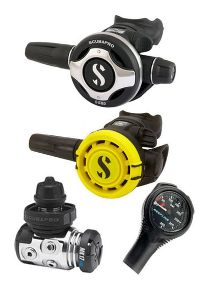 Scubapro Regulator Set: MK17 Evo2 | S600 | Octopus + Free Cressi SPG - Infinity DiveScubapro Regulator Set: MK17 Evo2 | S600 | Octopus + Free Cressi SPGScubapro