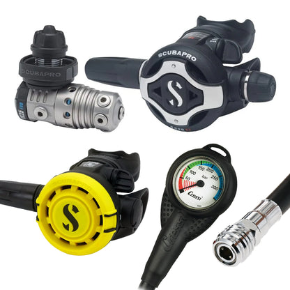 Scubapro Regulator Set- MK25 Evo Titanium/S620 X-Titanium With Octopus & Cressi SPG