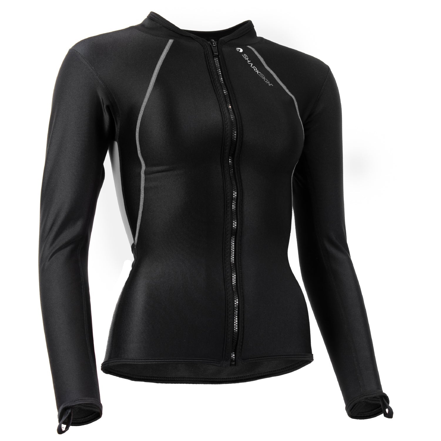 Sharkskin Chillproof Long Sleeve Full Zip Top - Women - Infinity DiveSharkskin Chillproof Long Sleeve Full Zip Top - WomenSharkskin