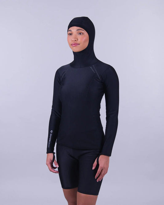 Sharkskin Chillproof Long Sleeve Hooded Top - Women - Infinity DiveSharkskin Chillproof Long Sleeve Hooded Top - WomenSharkskin