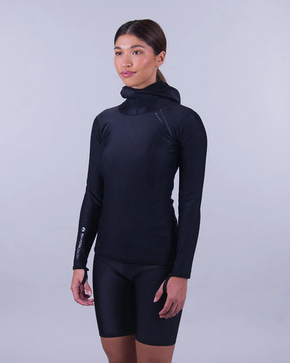 Sharkskin Chillproof Long Sleeve Hooded Top - Women - Infinity DiveSharkskin Chillproof Long Sleeve Hooded Top - WomenSharkskin