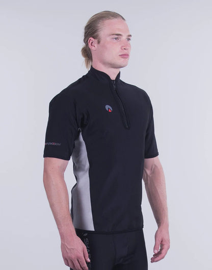 Sharkskin Chillproof Short Sleeve Chest Zip Top - Men - Infinity DiveSharkskin Chillproof Short Sleeve Chest Zip Top - MenSharkskin