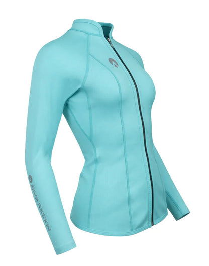 Sharkskin High Performance T2 Long Sleeve Full Zip Top Womens - Infinity DiveSharkskin High Performance T2 Long Sleeve Full Zip Top WomensSharkskin