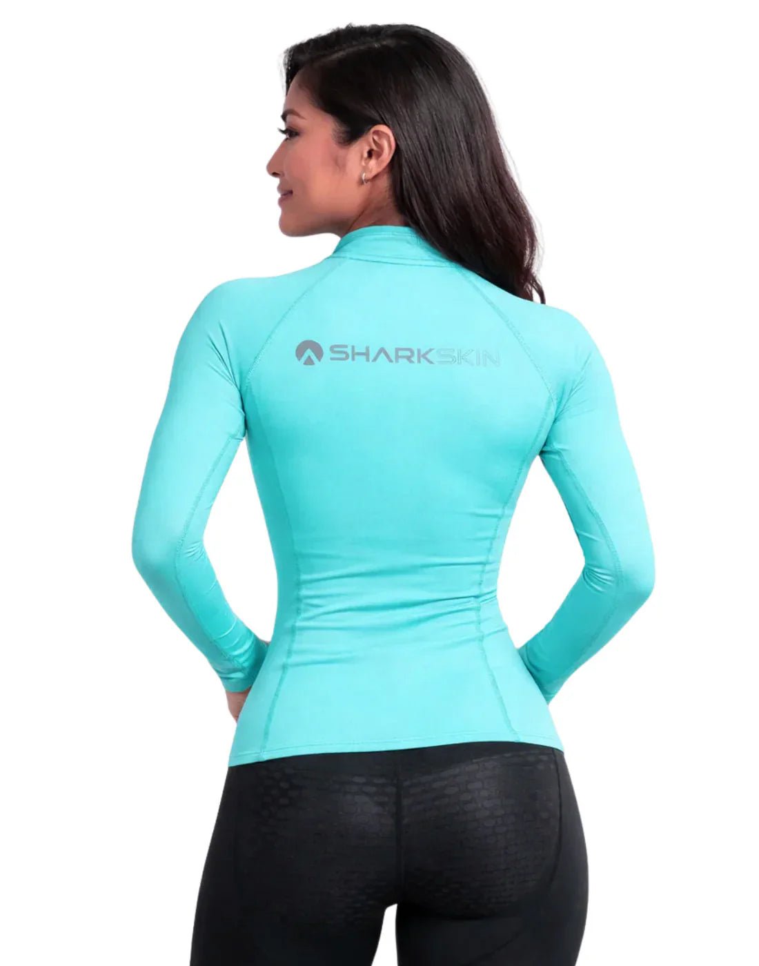 Sharkskin High Performance T2 Long Sleeve Full Zip Top Womens - Infinity DiveSharkskin High Performance T2 Long Sleeve Full Zip Top WomensSharkskin