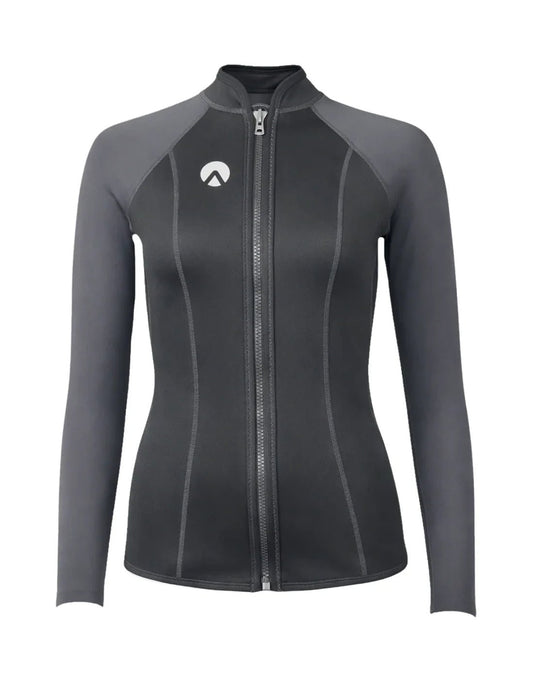 Sharkskin High Performance T2 Long Sleeve Full Zip Top Womens - Infinity DiveSharkskin High Performance T2 Long Sleeve Full Zip Top WomensSharkskin