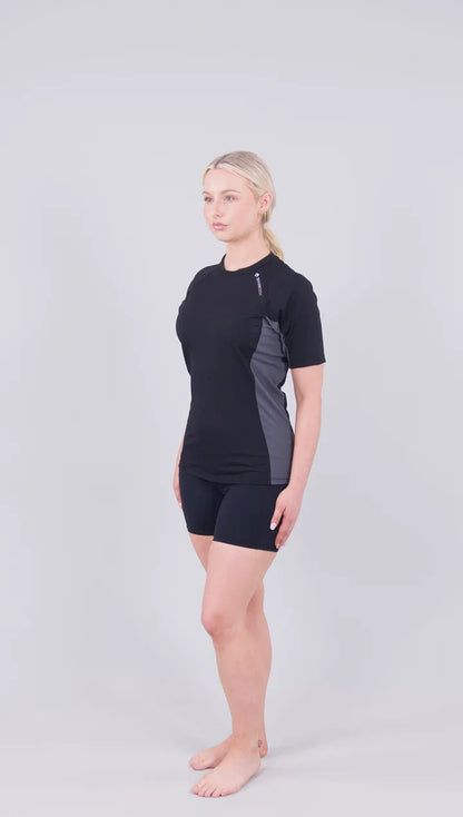 Sharkskin Rapid Dry Rashie Short Sleeve Top - Unisex - Infinity DiveSharkskin Rapid Dry Rashie Short Sleeve Top - Unisexsharkskin