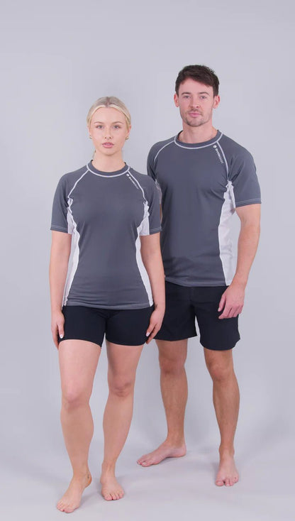Sharkskin Rapid Dry Rashie Short Sleeve Top - Unisex - Infinity DiveSharkskin Rapid Dry Rashie Short Sleeve Top - Unisexsharkskin