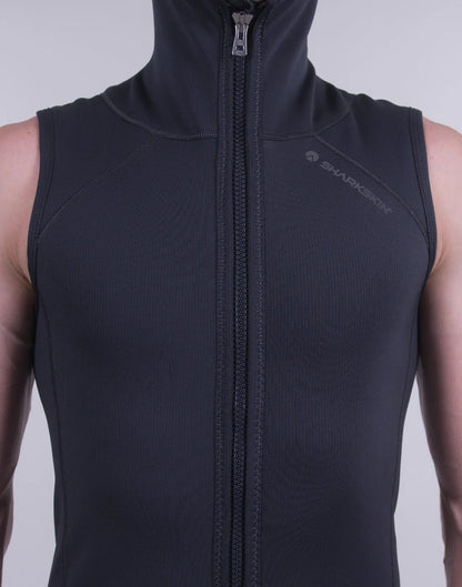 Sharkskin T2 Chillproof Full Zip Vest With Hood - Men - Infinity DiveSharkskin T2 Chillproof Full Zip Vest With Hood - MenSharkskin
