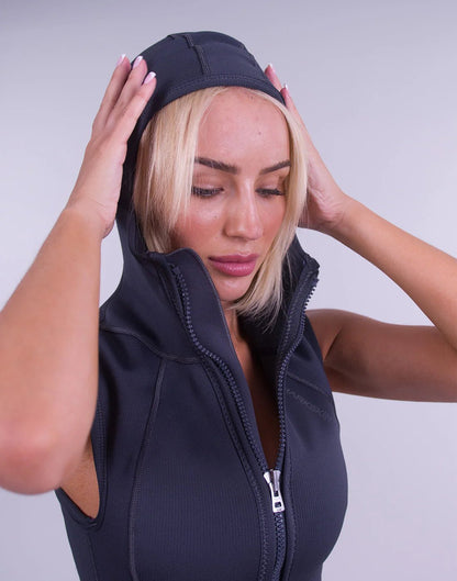 Sharkskin T2 Chillproof Full Zip Vest With Hood - Women - Infinity DiveSharkskin T2 Chillproof Full Zip Vest With Hood - WomenSharkskin