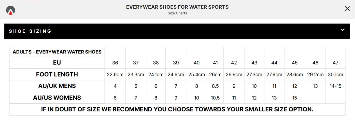 Sharkskin Everywear Shoes for Water Sports