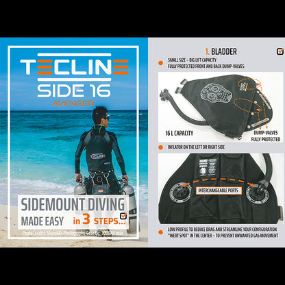 Tecline Side Mount BCD Side 16 Avenger