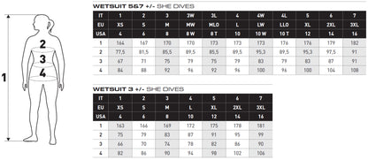 Mares Evolution She Dives Water Sport or Diving Wetsuit 7mm - Women