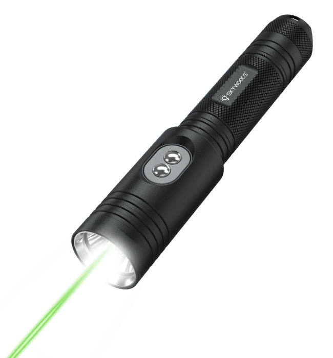 Skywoods D6GL Pro USB Charge Dive Torch with Laser - 1200 Lumens - Infinity DiveSkywoods D6GL Pro USB Charge Dive Torch with Laser - 1200 LumensSkywoods