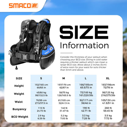 Smaco Buoyancy Control Device BCD - Infinity DiveSmaco Buoyancy Control Device BCDSmaco