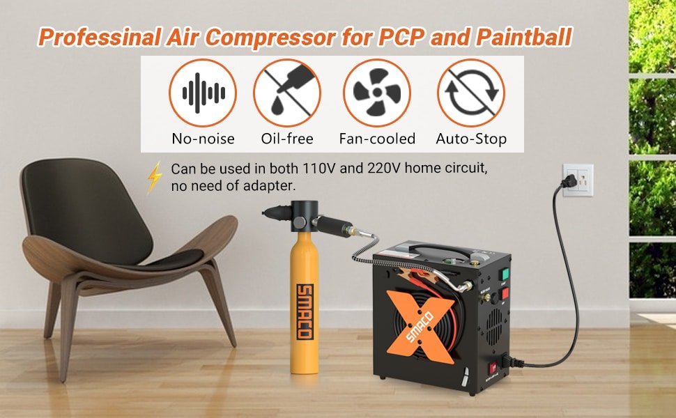 Smaco Portable High Pressure 4500Psi Electric Air Compressor - Infinity DiveSmaco Portable High Pressure 4500Psi Electric Air CompressorSmaco