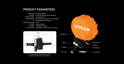 Smaco Snorkelling Life Saving Wrist Band - Infinity DiveSmaco Snorkelling Life Saving Wrist BandSmaco