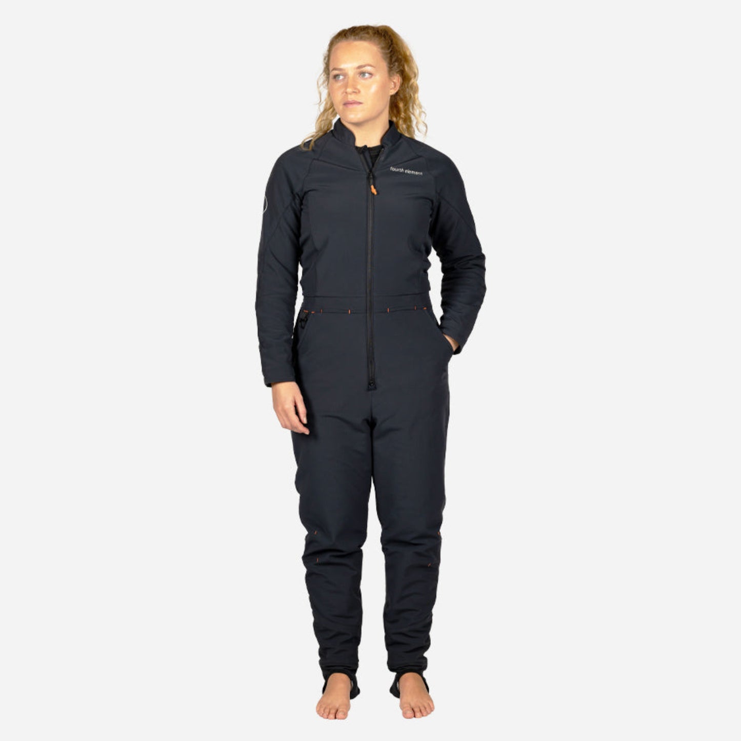 Fourth Element Arctic X One Piece thermal drysuit undergarment with full-length front zip and ergonomic fit