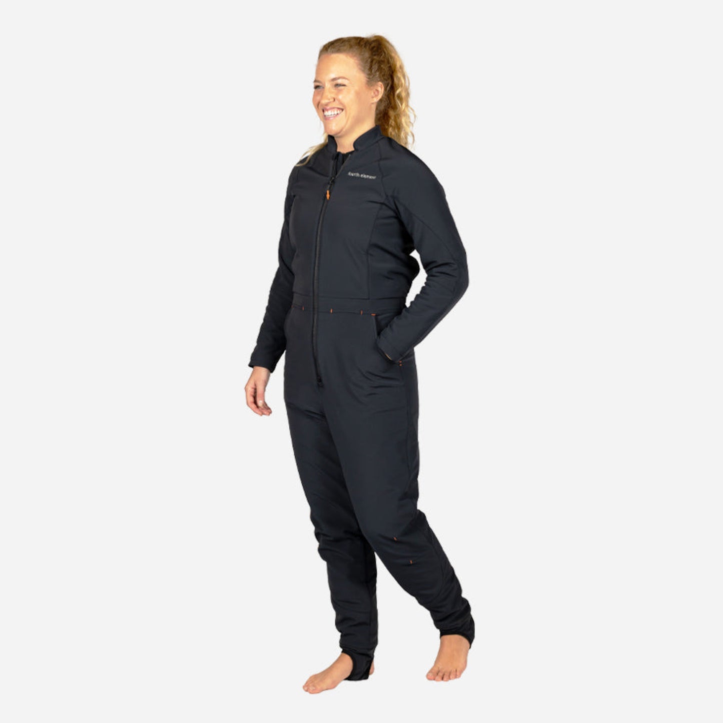 Fourth Element Arctic X One Piece thermal drysuit undergarment with full-length front zip and ergonomic fit