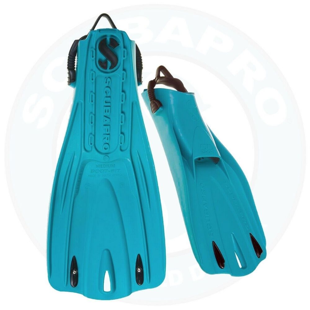 Scubapro Go Sport Fins (Turquoise) / Scubapro Delta 5mm Zip Boots