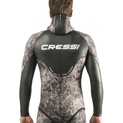 Cressi Corvina 鱼叉捕鱼开放式 2 件式潜水衣 - 5 毫米 男式 - M 号（最后一件）