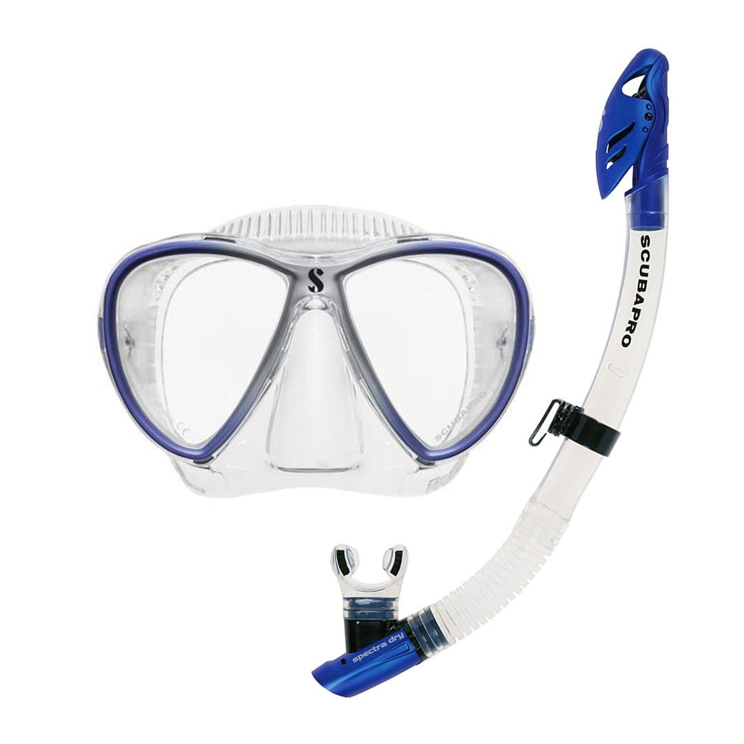 Scubapro Synergy Twin W Spectra Dry Set Clear/Blue
