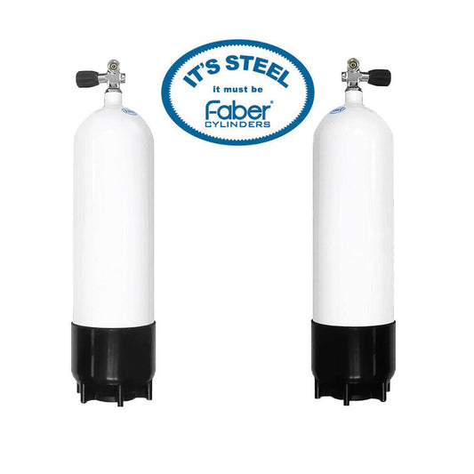 Faber 钢制潜水气瓶 12.2L / 232 Bar 标准