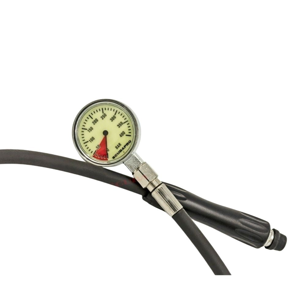 Scubapro 标准压力表，带 10、20、60、85 和 90 厘米软管