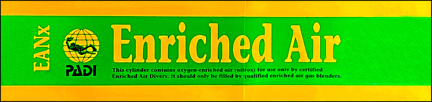 Enriched Air Sticker for Cylinders