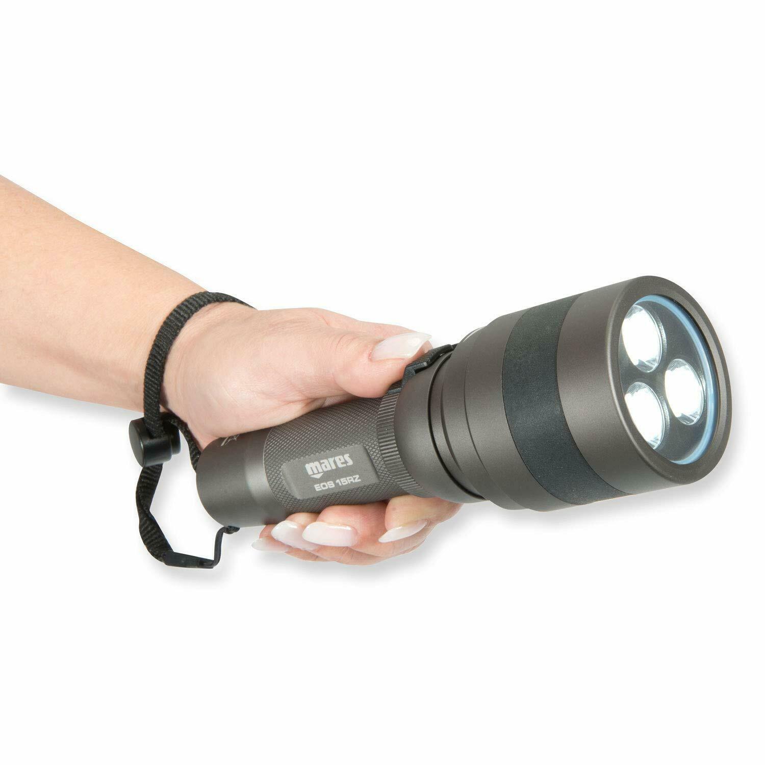 Mares EOS 15RZ Rechargeable Torch (Grey) – Infinity Dive