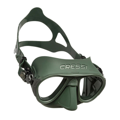 Cressi Calibro Dive Mask + Corsica Snorkel Set - Military Green
