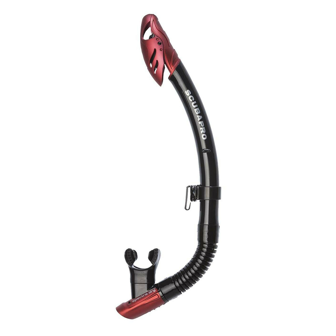 Scubapro Synergy Twin W Spectra 干式呼吸管套装黑色/红色