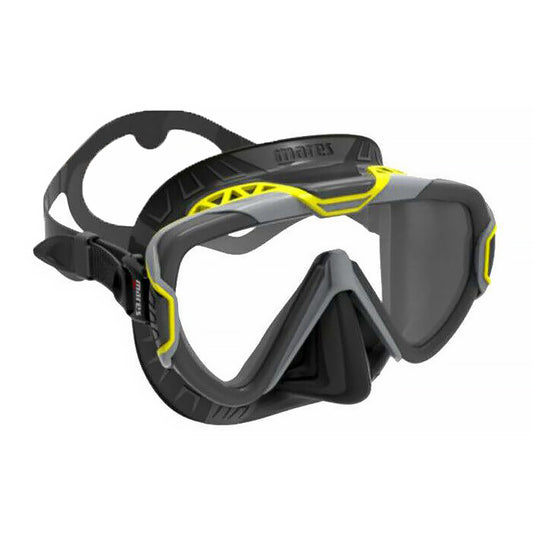 Mares Pure Wire Mask ~ Black Skirt / Yellow Frame