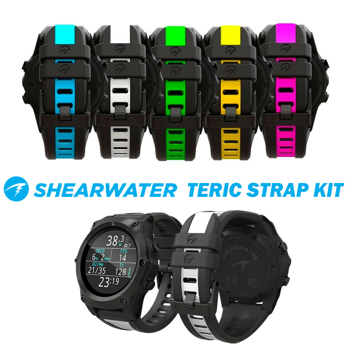 Shearwater Teric 表带套件 - 双色